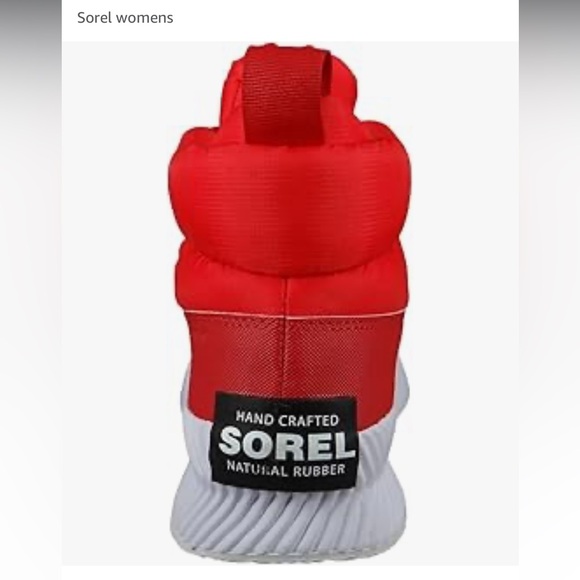 NWOT Sorel Out n About Puffy 111 Zip Platform Boot in Red, Size 7 - Picture 3 of 6